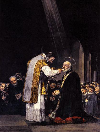 Francisco de Goya La ultima comunion de san Jose de Calasanz